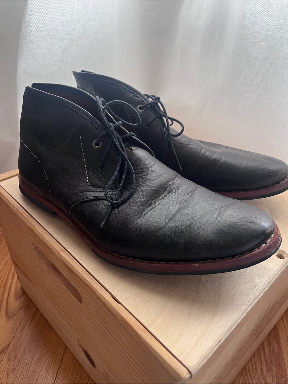 Timberland Black Leather Chukka Boots